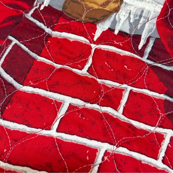 2 Giant Quilted Christmas Stockings 32” - Picture 4 of 8